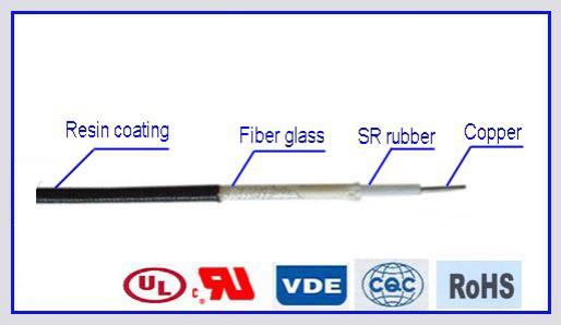  Cable de par trenzado de silicona y fibra de vidrio SIF-GLS 